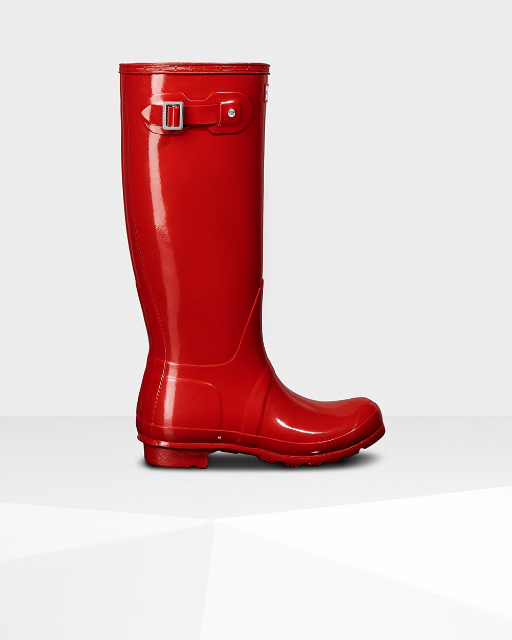 Womens Hunter Tall Rain Boots Red - Original Gloss - 9053821-AZ